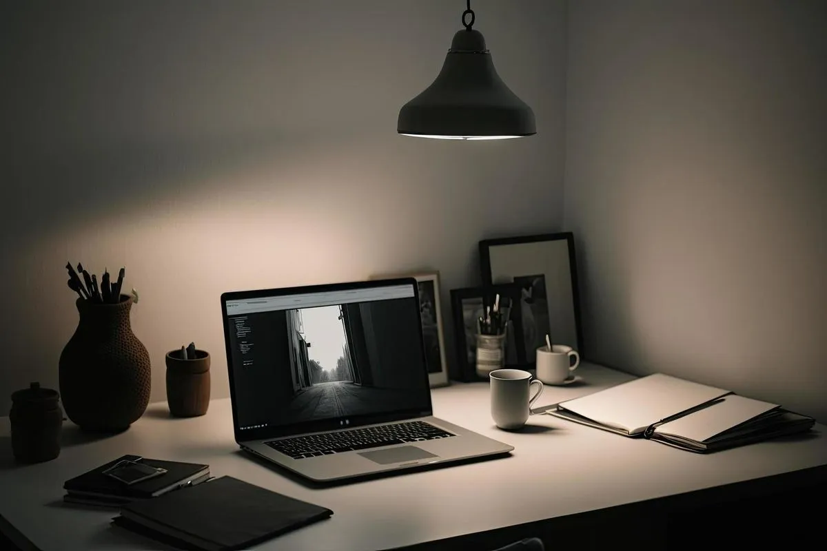 Contributor reviewing AI-generated content and research on a screen